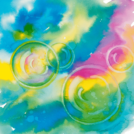 Acquerello "Bolle di Sapone II"