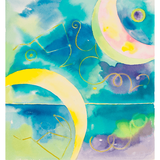 Acquerello "Disegno di stelle"