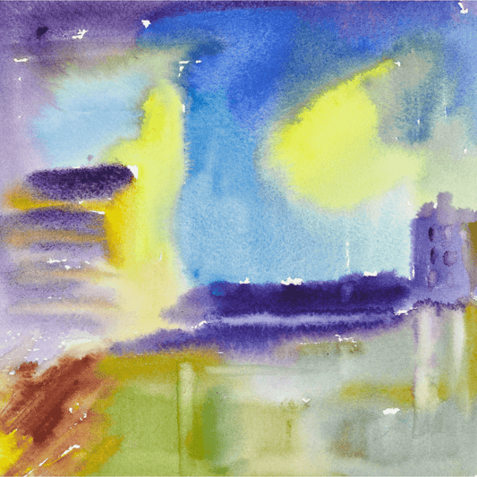 Acquerello "Father and Daughter Healing"