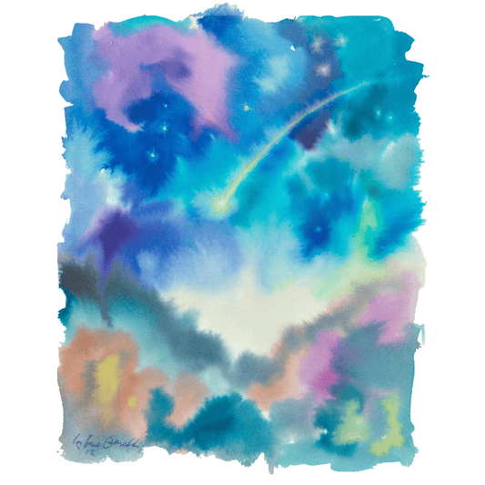 Acquerello "Stelle Cadenti"