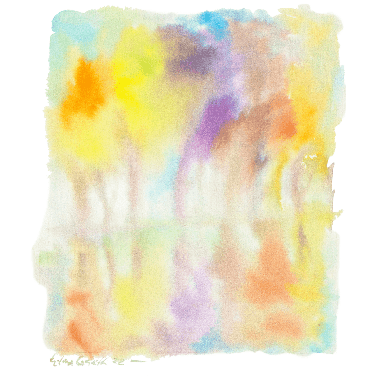 Acquerello "Tra Cielo e Terra"