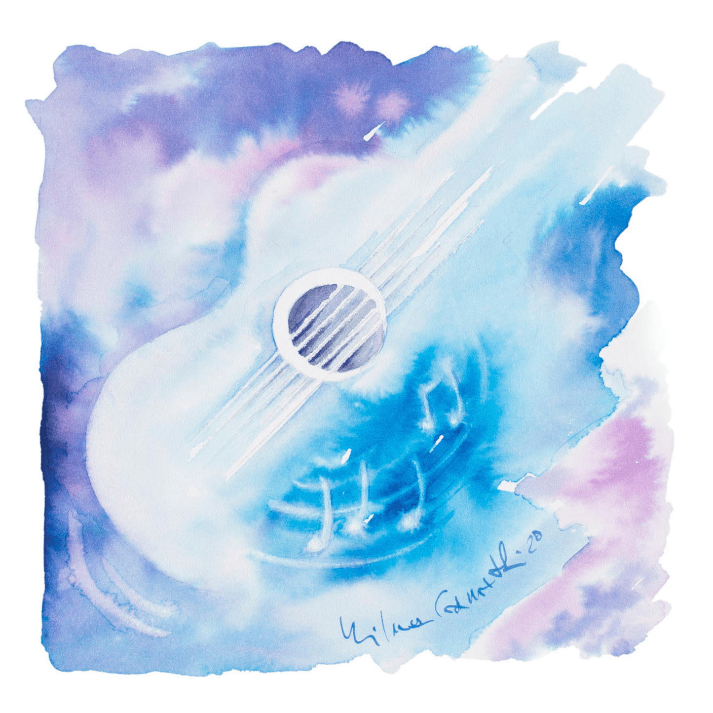Acquerello "Translational Guitar Blu"