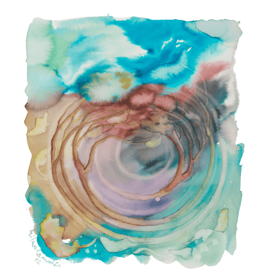 Acquerello "Vento di Febbraio II"