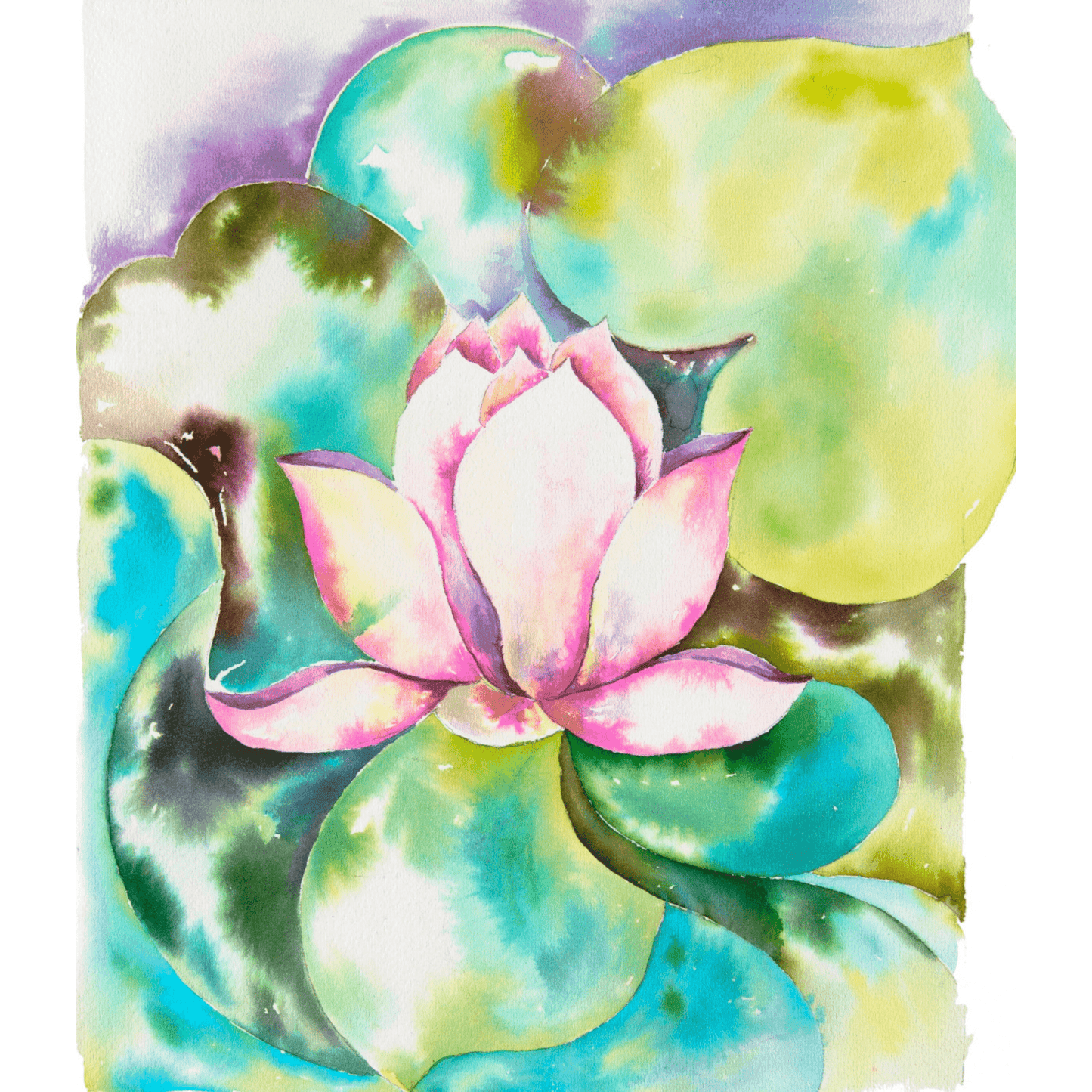 Acquerello "Lotus Flower"